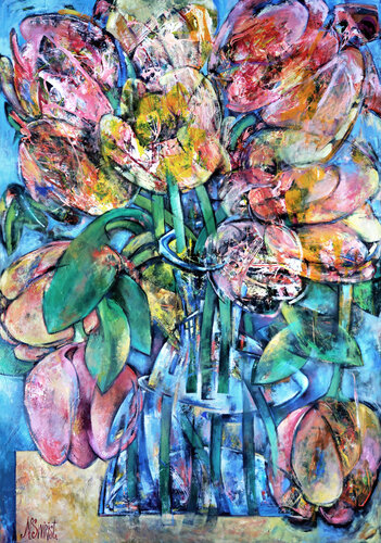 “Tulips” von Nicolai Ostapenco (N.Swiristuhi), Malerei kaufen auf Singulart