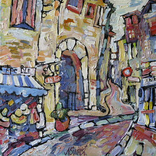 Hat shop in the old town. Provence. Nicolai Ostapenco (N.Swiristuhi)