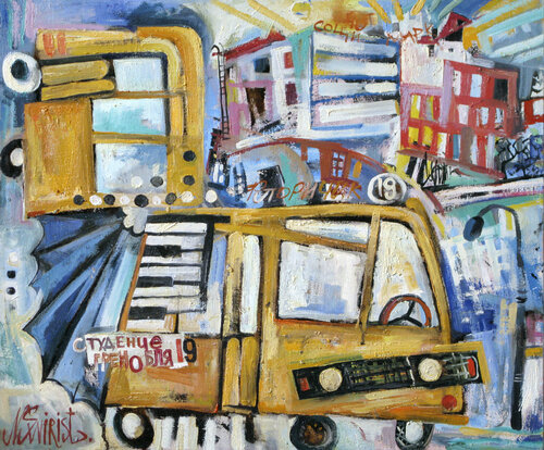 Summer number 45, street and old harmonics . Nicolai Ostapenco (N.Swiristuhi)