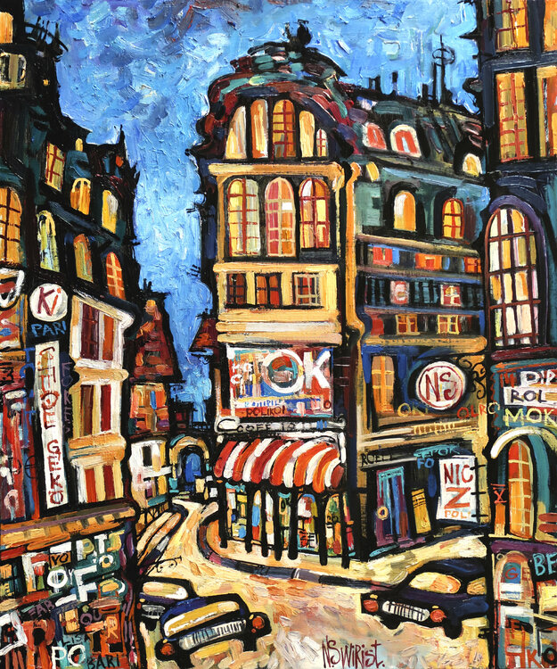 Mosaic of Paris at night. Nicolai Ostapenco (N.Swiristuhi)