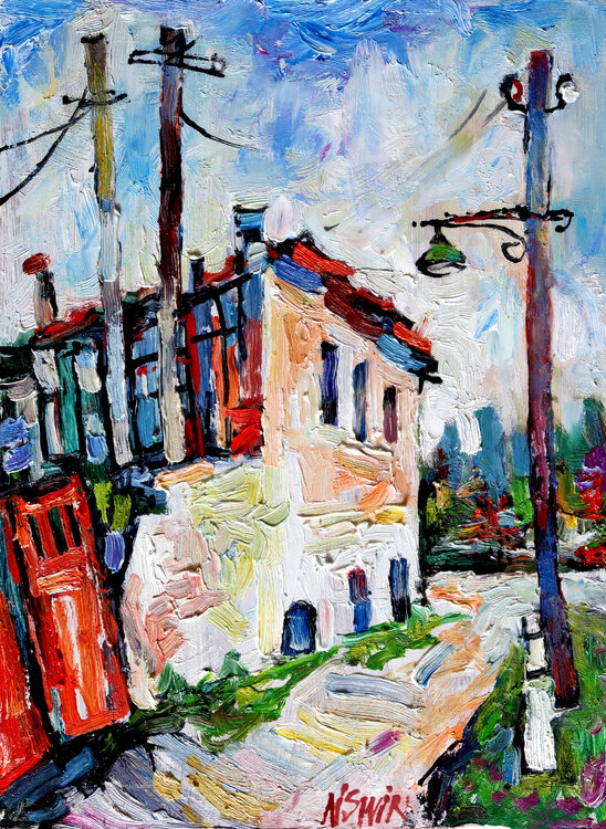 Street in the old city. Kishinev. Nicolai Ostapenco (N.Swiristuhi)