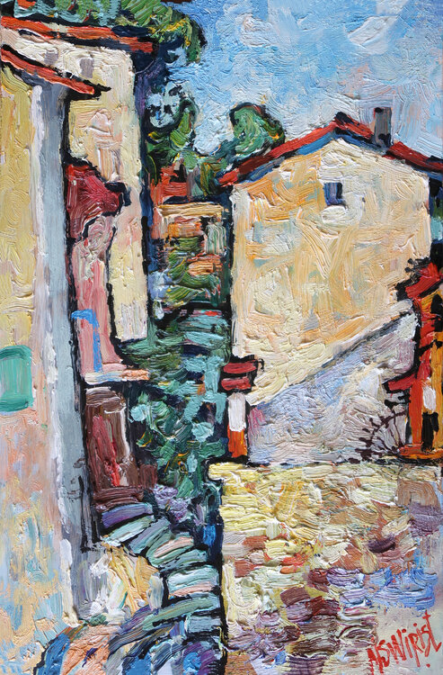 Morning in Menton. Nicolai Ostapenco (N.Swiristuhi)