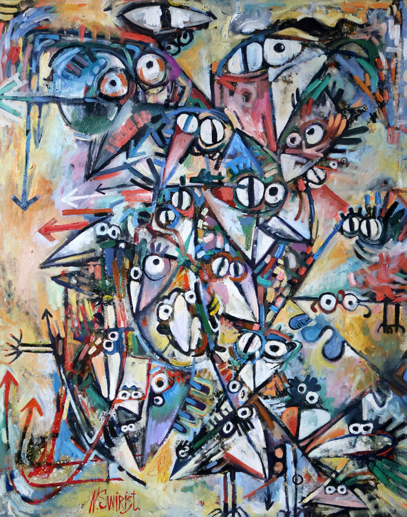 From the life of birds and people. Nicolai Ostapenco (N.Swiristuhi)