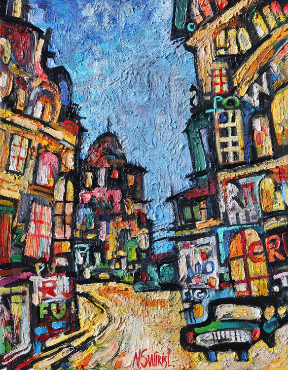 Evening lights of Paris. Nicolai Ostapenco (N.Swiristuhi)