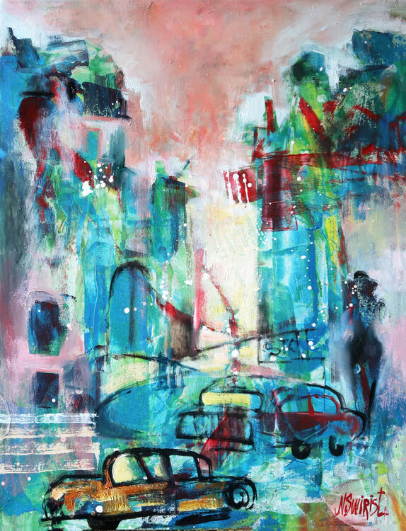 Morning town. Nicolai Ostapenco (N.Swiristuhi)