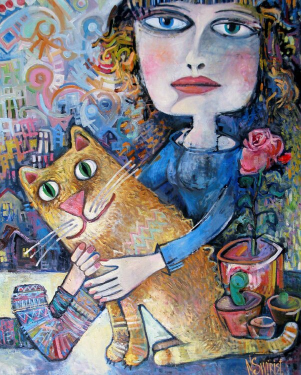 DREAMS ON A SPRING WINDOWSILL. Nicolai Ostapenco (N.Swiristuhi)