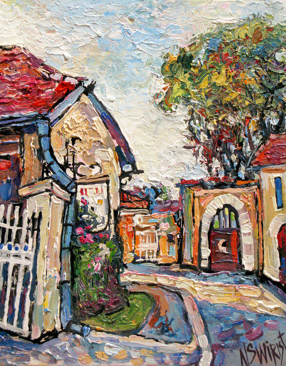 SOMEWHERE IN THE CITY OF PROVINS. Nicolai Ostapenco (N.Swiristuhi)