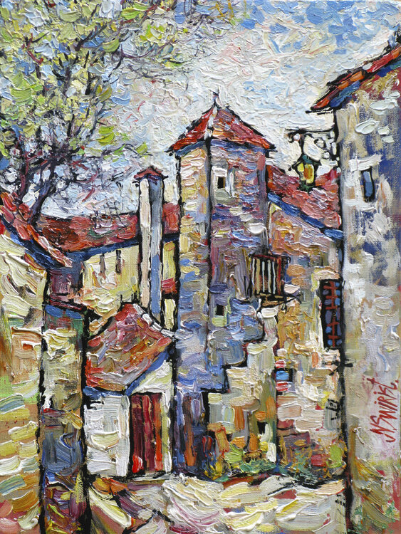 SPRING AND THE OLD CITY. Nicolai Ostapenco (N.Swiristuhi)