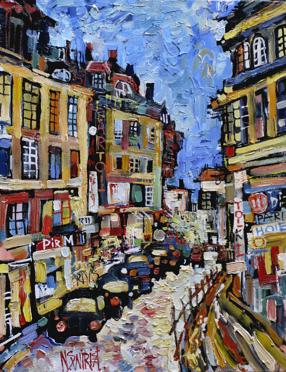 At night in Paris.1. Nicolai Ostapenco (N.Swiristuhi)