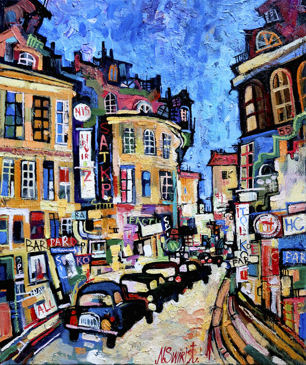 At night in Paris.* Nicolai Ostapenco (N.Swiristuhi)