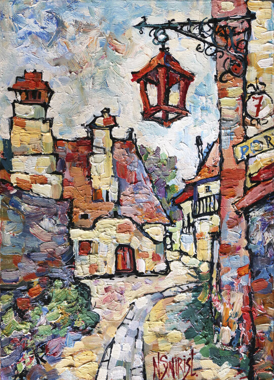 Lantern in the old fortress. Nicolai Ostapenco (N.Swiristuhi)
