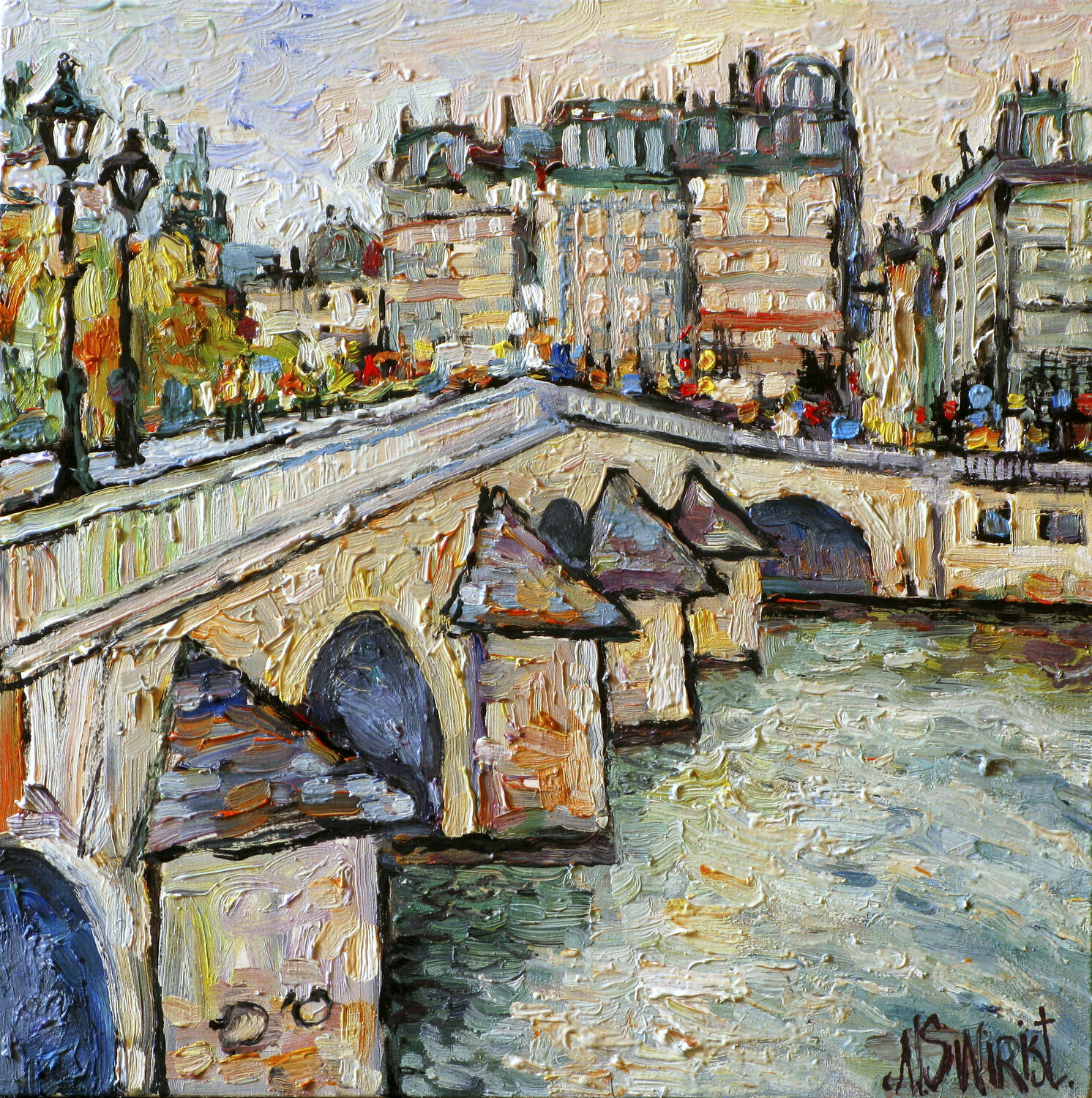 PONT ROYAL Nicolai Ostapenco (N.Swiristuhi) Originalgemälde zu verkaufen