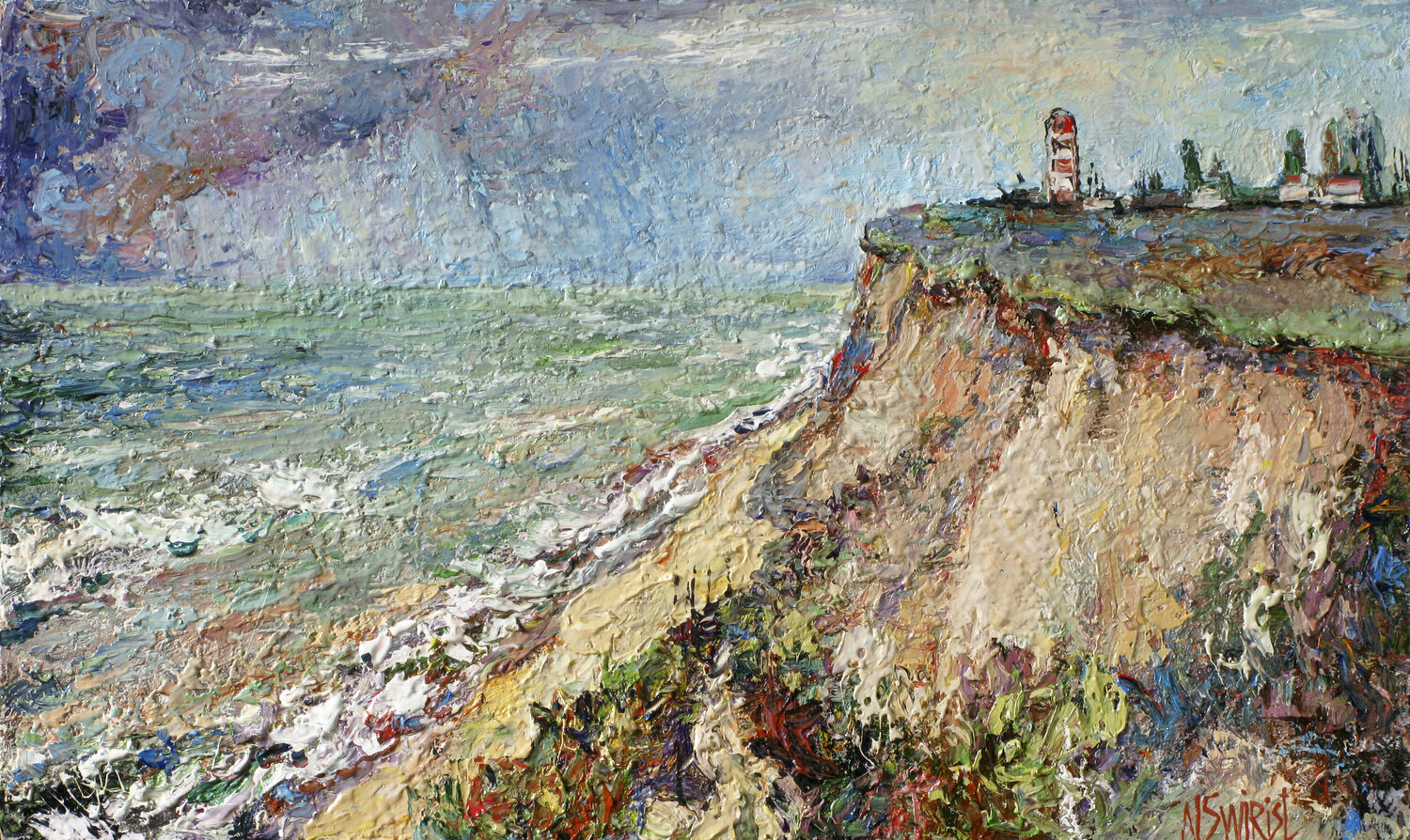 BEFORE THE STORM. Nicolai Ostapenco (N.Swiristuhi) Originalgemälde zu verkaufen