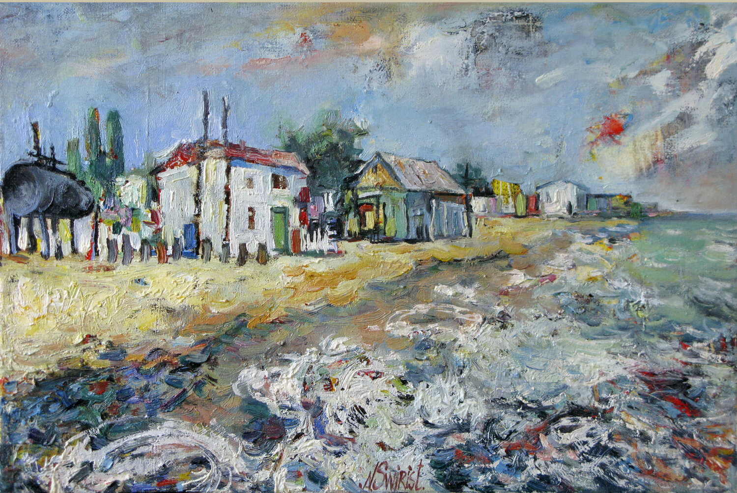 Morning. Nicolai Ostapenco (N.Swiristuhi) Peinture originale à vendre