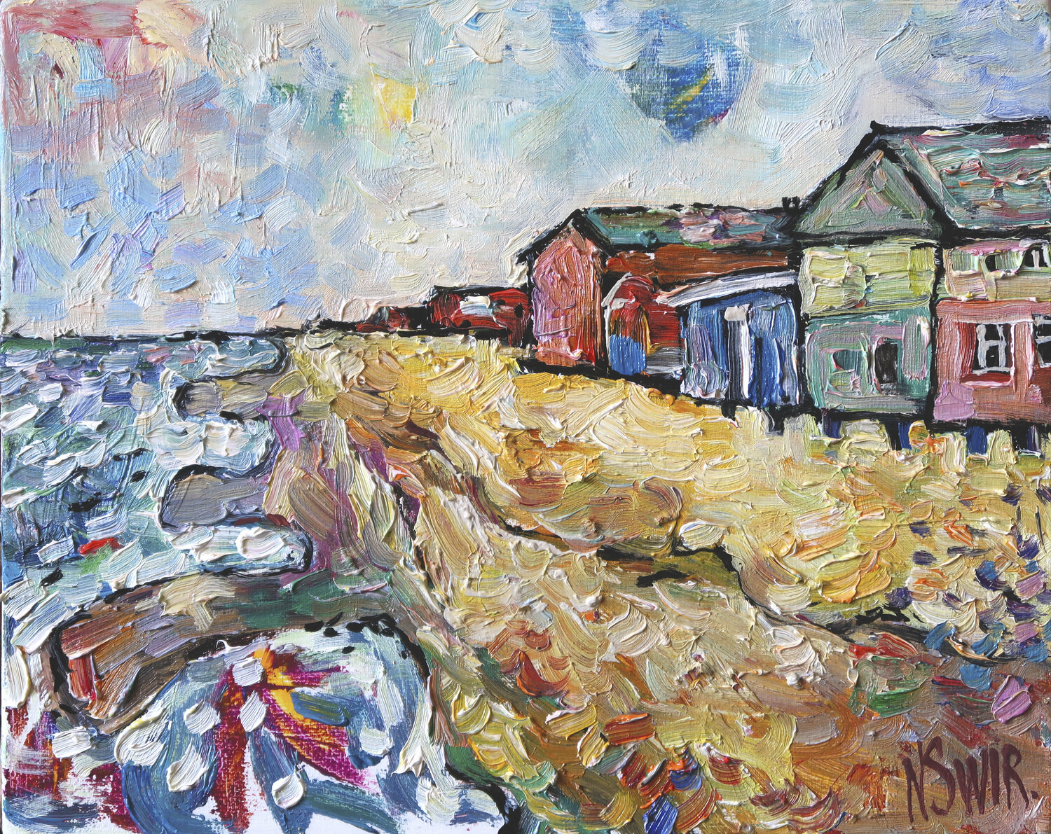 Sunny sands. Nicolai Ostapenco (N.Swiristuhi) Originalgemälde zu verkaufen