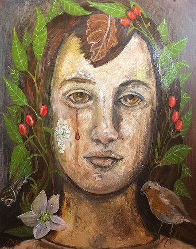 Stillness - The Invocation of Winter di Johanna McWeeney, Pittura in vendita su Singulart