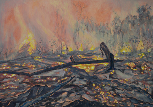 Smoldering van Ana Markovic, Schilderij te koop op Singulart