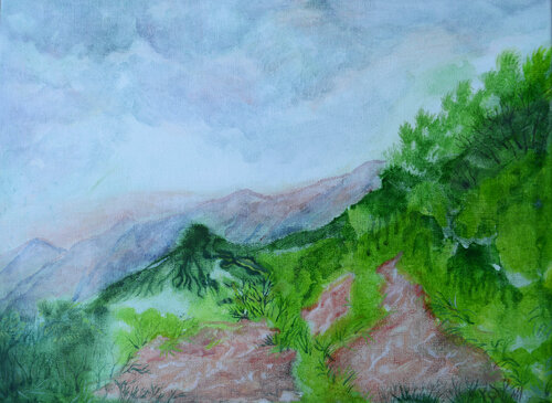 Landscape - a Fragment von Ana Markovic, Malerei kaufen auf Singulart