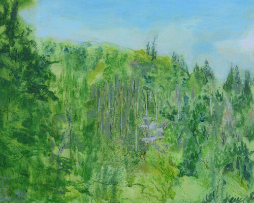 Singing Forest de Ana Markovic, Pintura a la venta en Singulart