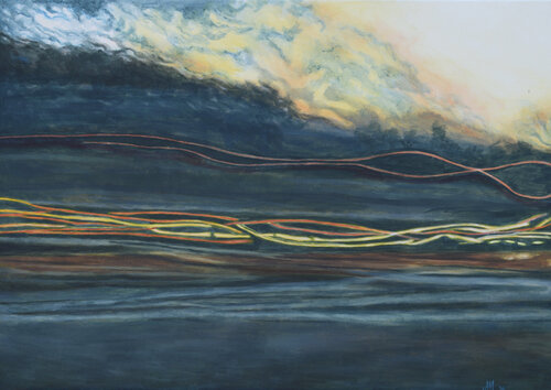 Landscape in Motion IV van Ana Markovic, Schilderij te koop op Singulart