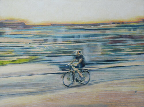 Bicycle III van Ana Markovic, Schilderij te koop op Singulart