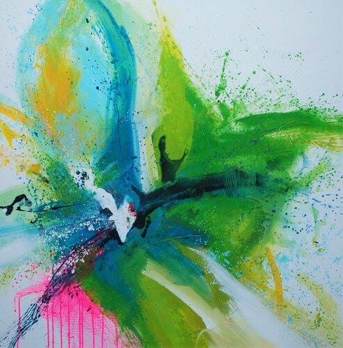 Women with Wings - Spring in notime #185 van Carine Van Hee, Schilderij te koop op Singulart