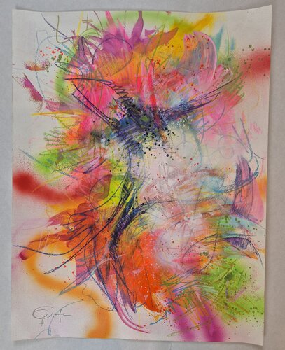 A SPLASH OF FUN by Carine Van Hee, Work on Paper for Sale on Singulart