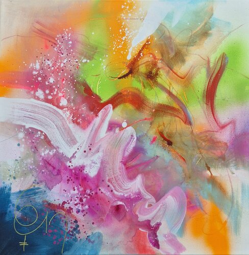 BREATH OF SPRING - 2 by Carine Van Hee, 회화 for Sale on Singulart