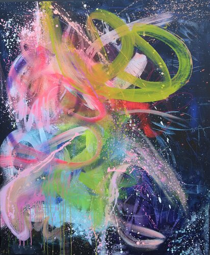 (I take) MY SPACE van Carine Van Hee, Schilderij te koop op Singulart