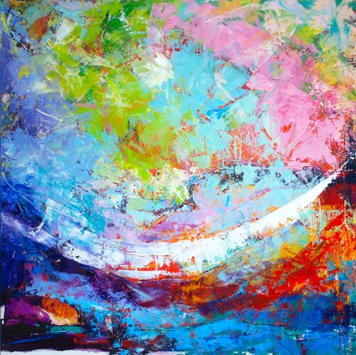 May I find you smiling von Carine Van Hee, Malerei kaufen auf Singulart
