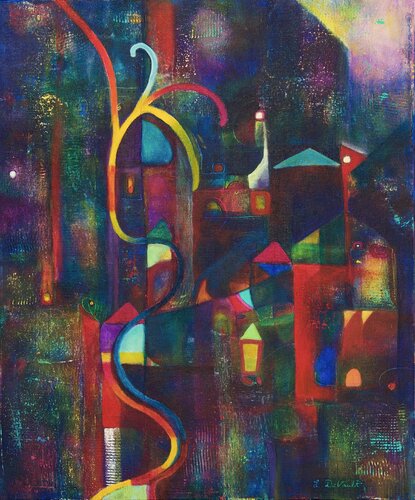 The Sweet Magic of a Summer Night van Laurie DeVault, Schilderij te koop op Singulart