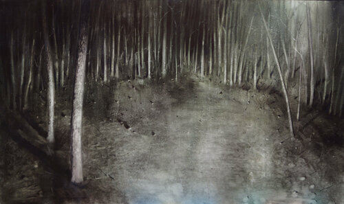 INTERRUPTED DARKNESS van Rafael Carrascal García, Schilderij te koop op Singulart
