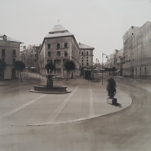 PLAZA DE SANTA ANA van Rafael Carrascal García, Schilderij te koop op Singulart