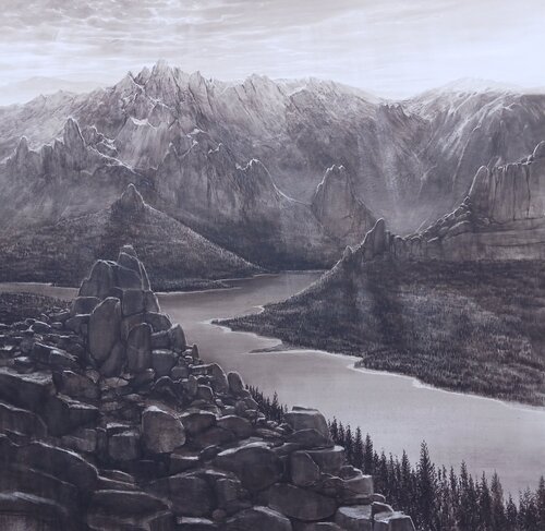 PAISAJE IMPOSIBLE 34. van Rafael Carrascal García, Schilderij te koop op Singulart