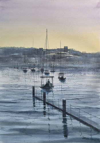 ATARDECER EN OPORTO von Rafael Carrascal García, Malerei kaufen auf Singulart