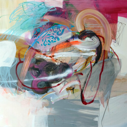 Body Language III von Birgit Fechner, Malerei kaufen auf Singulart