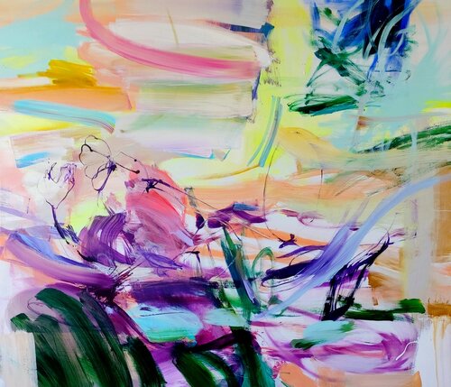 Floating III by Birgit Fechner, Painting for Sale on Singulart
