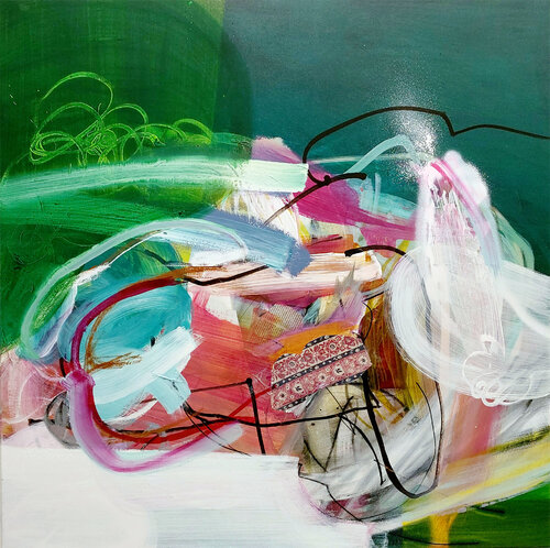 Body Language I by Birgit Fechner, 油畫 for Sale on Singulart