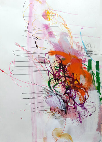 In the Mood II van Birgit Fechner, Werk op papier te koop op Singulart