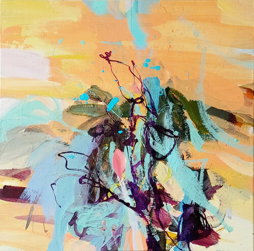 Landscape VII by Birgit Fechner, Painting for Sale on Singulart