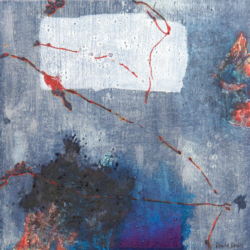 Prussian Blue and Line IV by David Drain, Painting for Sale on Singulart