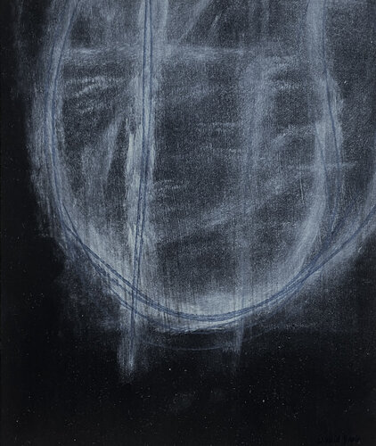 Black White Blue VI von David Drain, Malerei kaufen auf Singulart