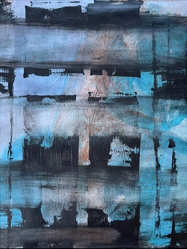 Black Blue VI di David Drain, Pittura in vendita su Singulart