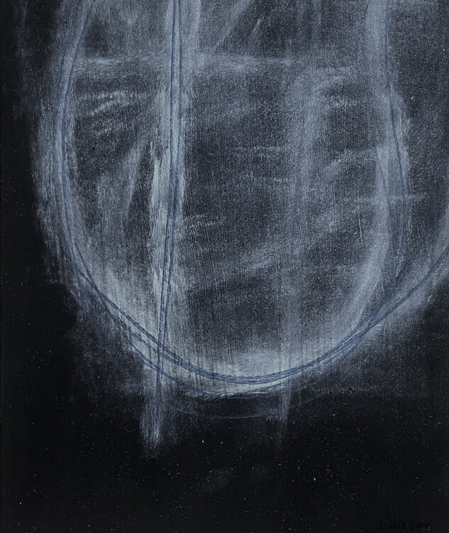 Black White Blue VI David Drain