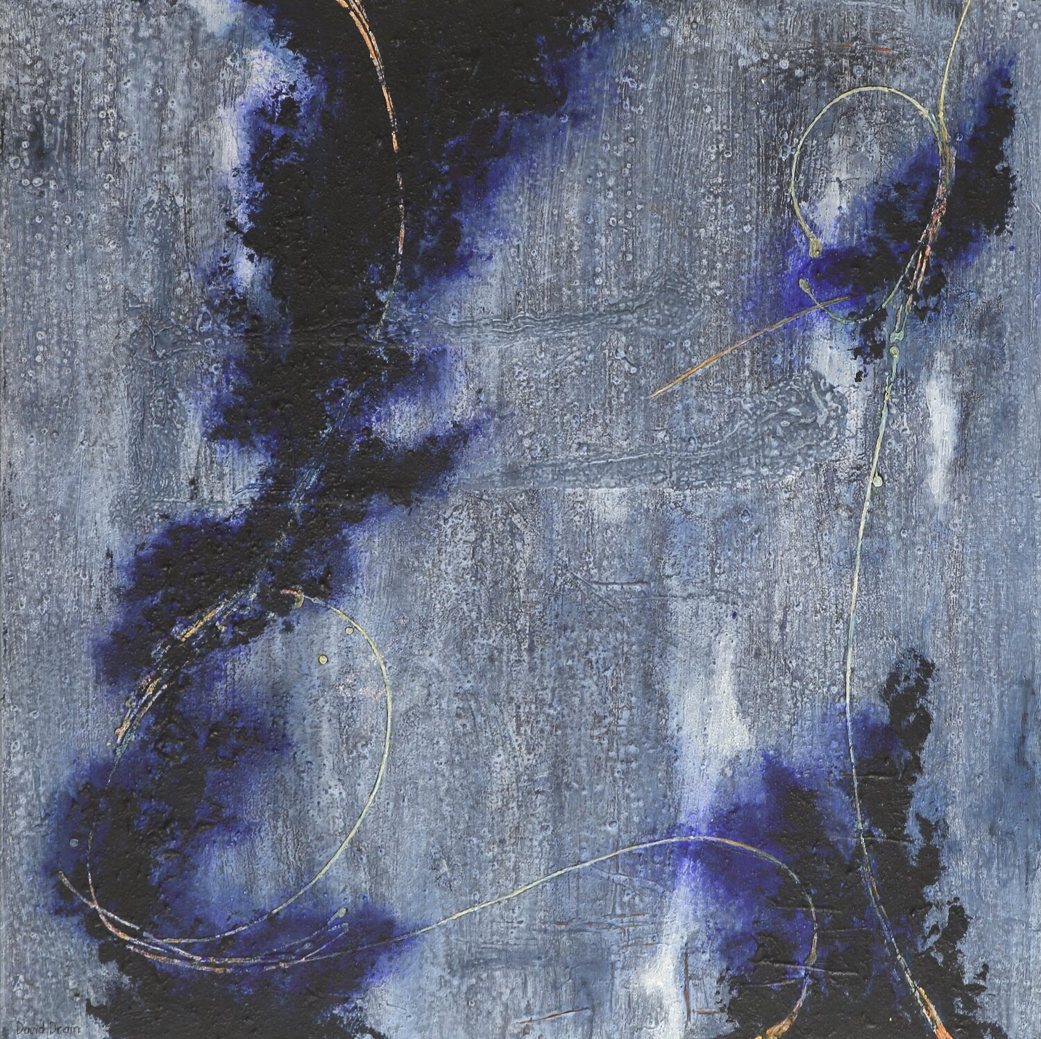 Prussian Blue and Line I David Drain