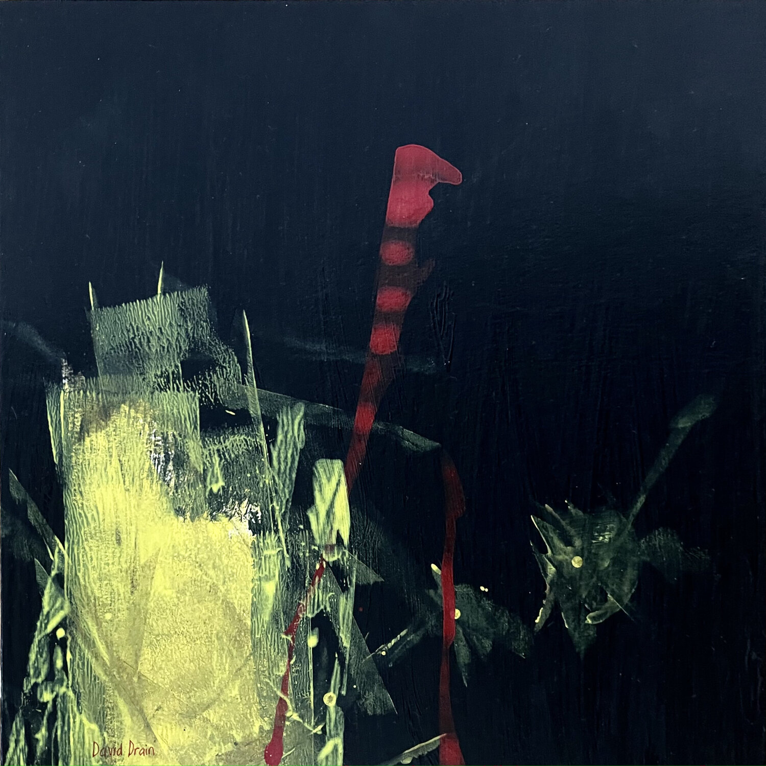 Black Green Red III David Drain