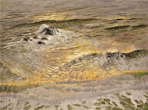 Liquid Gold van Francis Azzopardi, Schilderij te koop op Singulart