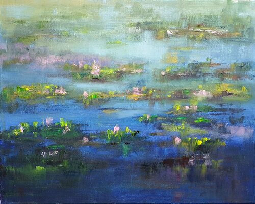 Monet - Fading Memories of Giverny by Rod Moore, Painting for Sale on Singulart