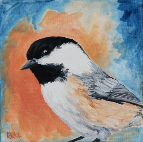 Chickadee van Katrina Case, Schilderij te koop op Singulart