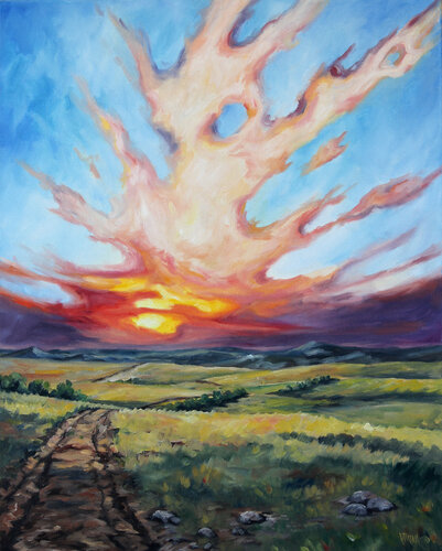 Trail to New Beginnings de Katrina Case, Pintura a la venta en Singulart